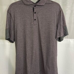 lululemon athletica Heathered Polo Shirt - Purple and Gray